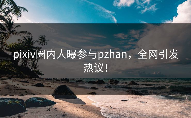 pixiv圈内人曝参与pzhan，全网引发热议！