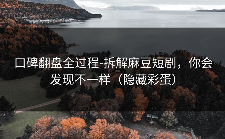 口碑翻盘全过程-拆解麻豆短剧,你会发现不一样(隐藏彩蛋) 口碑翻盘全过程-拆解麻豆短剧,你会发现不一样(隐藏彩蛋)